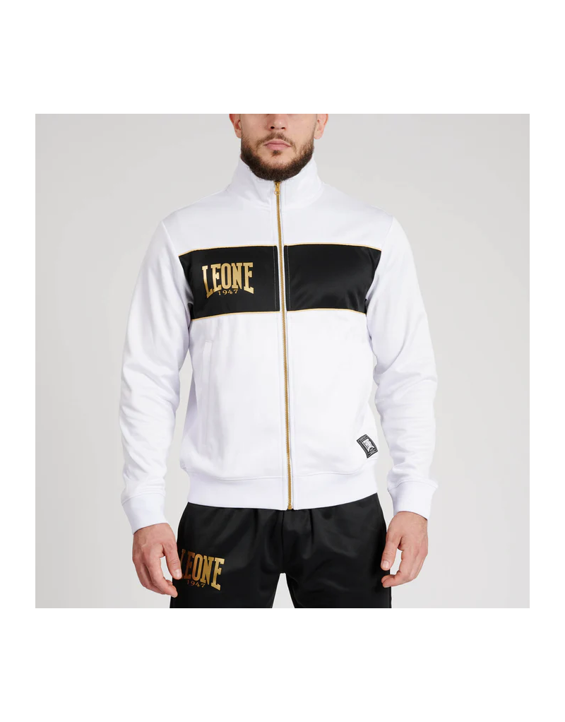 Leone 1947 Premium White Sweatshirt | Sports Gym Sweatshirt