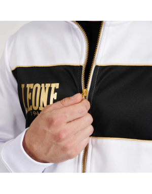 Leone 1947 Premium White Sweatshirt | Sports Gym Sweatshirt