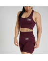 Short Leone 1947 Logo Burdeos Mujer | Pantalón Corto Deportivo Entrenamiento