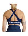 Leone 1947 Sports Top with WACS Logo in Navy Blue | Women's Sports Bra
