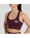 Top Deportivo Leone 1947 Logo Burdeos Mujer | Sujetador Deportivo Fitness