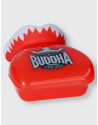 Protector bucal Buddha Vampire rojo. Ajuste adecuado, con doble capa de gel y contiene su funda.