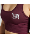 Top Deportivo Leone 1947 Logo Burdeos Mujer | Sujetador Deportivo Fitness