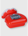 Red Buddha Vampire mouthguard. Proper fit, with double layer of gel and includes a case.