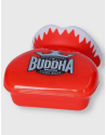 Red Buddha Vampire mouthguard. Proper fit, with double layer of gel and includes a case.