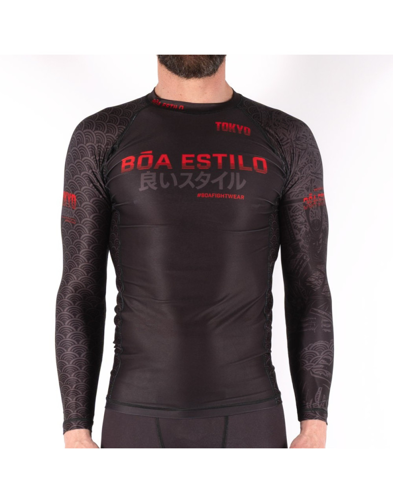 Rashguard Boa Fightwear Tokyo Jiu Jitsu Grappling | Compresión BJJ