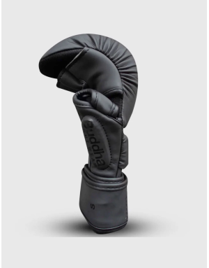 Guantes MMA Buddha Negro Mate. Serie GS-3 con gel, microfibra premium y doble velcro. Perfectos para tu entrenamiento diario.