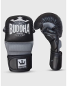 Guantes Epic MMA Buddha Negro/Gris. Serie GS-3 con gel, microfibra premium y ventilación mejorada. Entrenamientos y competición.