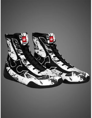 Buddha Vortex White Boxing Boots | Boxing Shoes