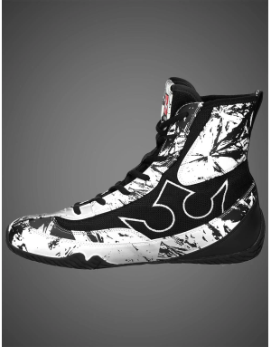 Buddha Vortex White Boxing Boots | Boxing Shoes