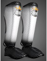 White Buddha Titanium Shin Guards | Muay Thai and Kickboxing