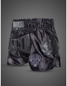 Buddha Kanok Black Muay Thai Shorts | Retro Kickboxing Shorts