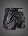 Buddha Kanok Black Muay Thai Shorts | Retro Kickboxing Shorts