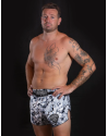 Buddha Colors Trike Noir Blossom Muay Thai Shorts | Floral Design