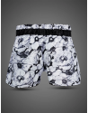 Buddha Colors Trike Noir Blossom Muay Thai Shorts | Floral Design