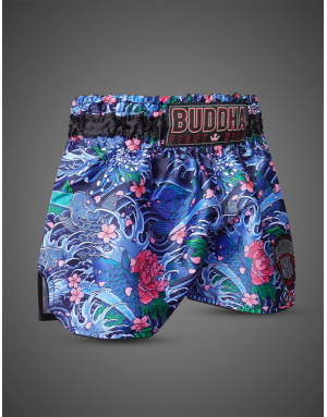 Short Muay Thai Buddha Koi ColorStrike | Diseño Japonés Floral