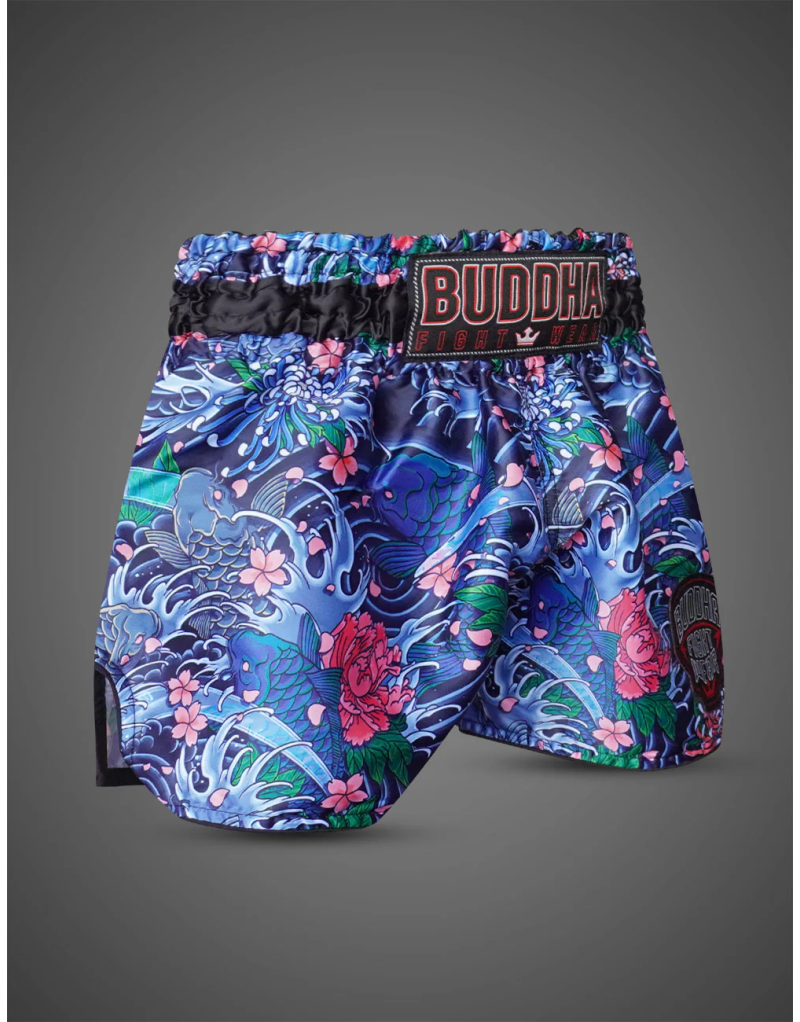 Short Muay Thai Buddha Koi ColorStrike | Diseño Japonés Floral