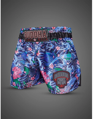 Short Muay Thai Buddha Koi ColorStrike | Diseño Japonés Floral
