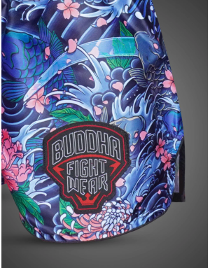 Short Muay Thai Buddha Koi ColorStrike | Diseño Japonés Floral