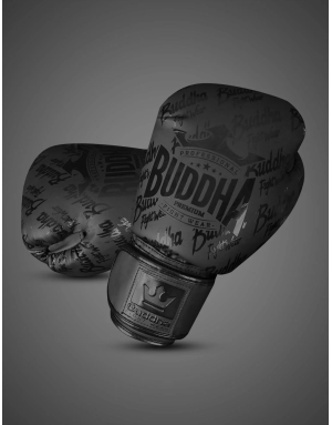 Guantes de Boxeo Top Premium Negro Mate Buddha. Diseño elegante y gran protección, espuma GS-3. Ideal para tus entrenamientos.