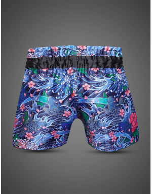 Short Muay Thai Buddha Koi ColorStrike | Diseño Japonés Floral