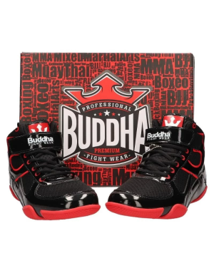 Botas de Boxeo Buddha One Negra Roja | Zapatillas Boxeo
