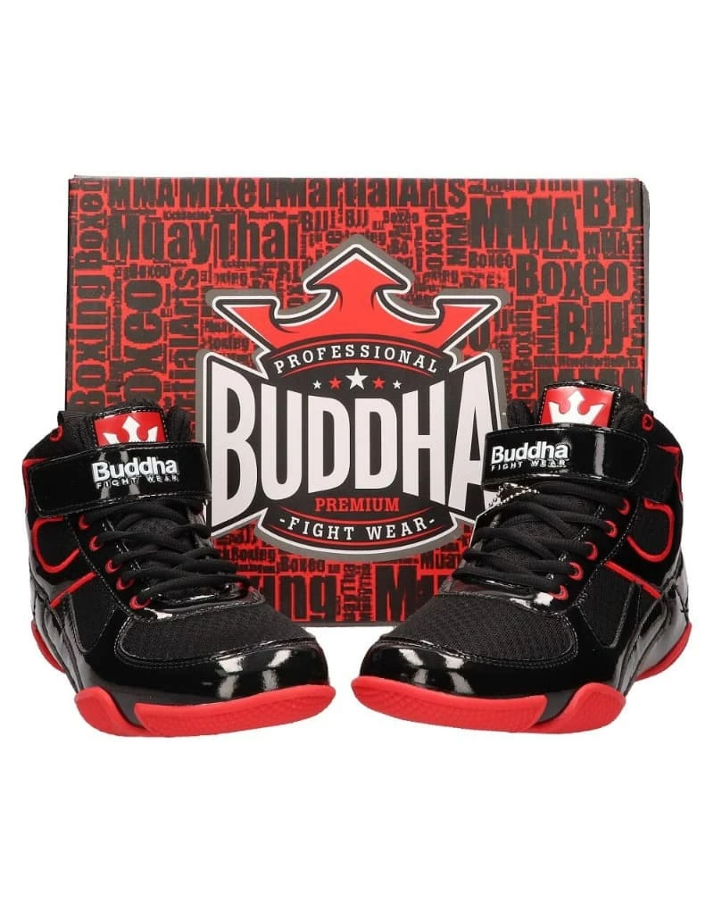 Botas de Boxeo Buddha One Negra Roja | Zapatillas Boxeo