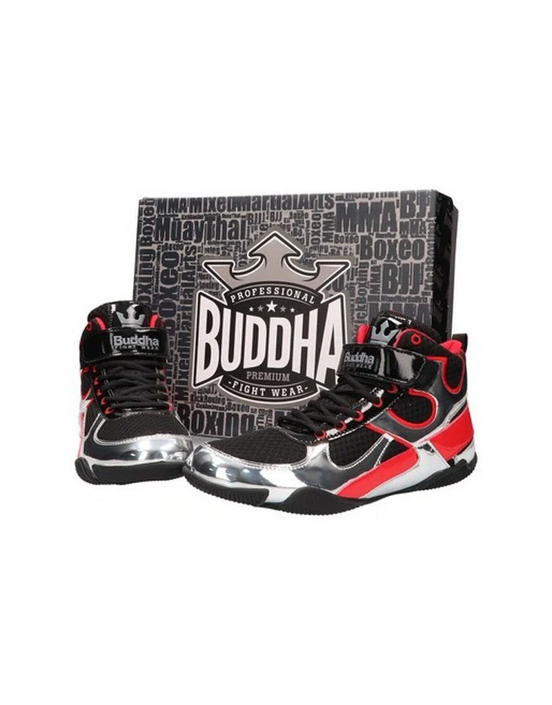 Botas de Boxeo Buddha One Plata Negro | Calzado Profesional