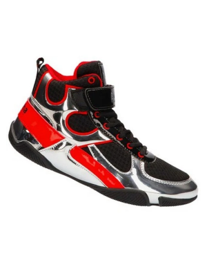Buddha One Silver Black Boxing Boots | Professional Footwear