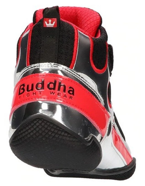 Buddha One Silver Black Boxing Boots | Professional Footwear