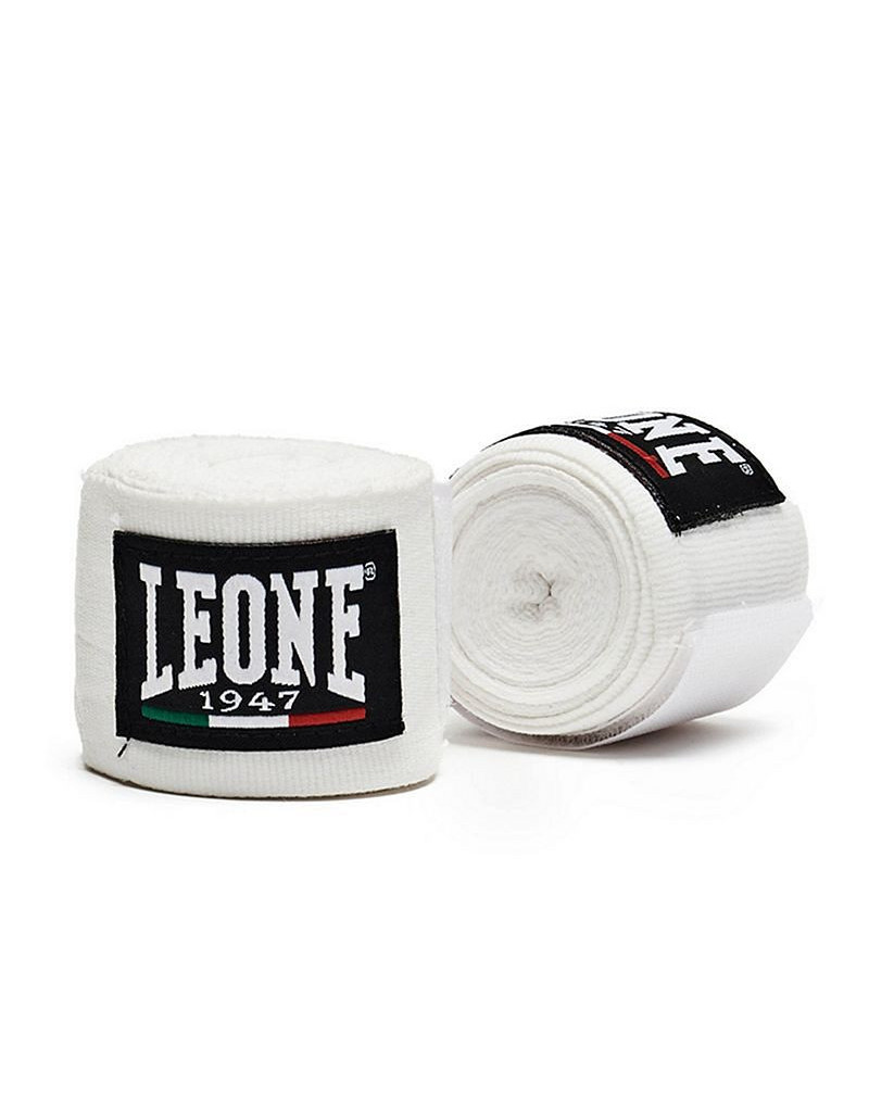 Leone 1947 White Boxing Bandages, 3.5m | Protection and Support