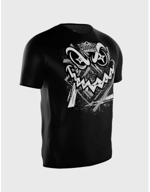 Black Creepy Buddha Cotton T-shirt | Martial Arts T-shirt