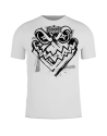 White Creepy Buddha Cotton T-shirt | MMA and Boxing Style
