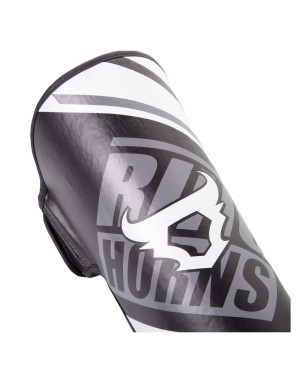 Espinilleras Ringhorns Nitro Negras | Protección Profesional MMA
