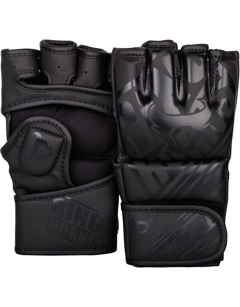 Guantillas MMA Ringhorns Nitro Negras Mate | MMA Profesional