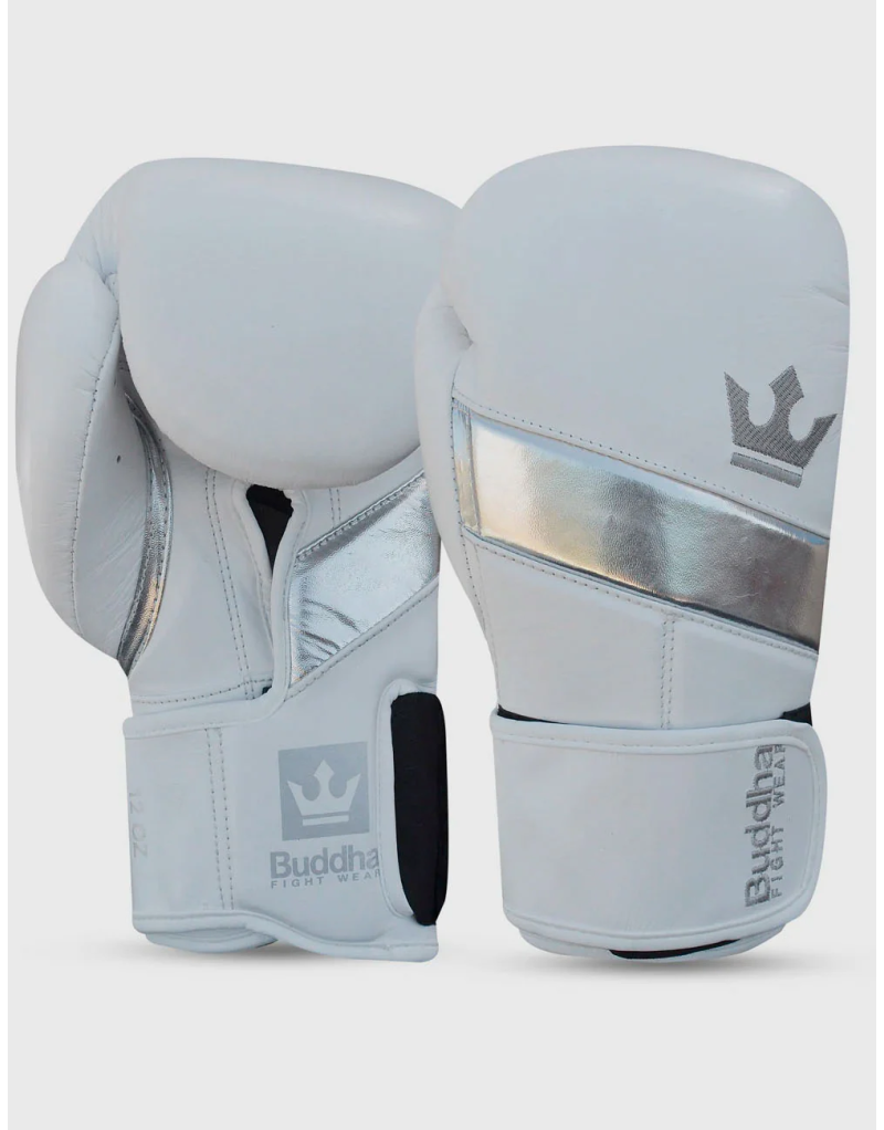 Guantes de Boxeo Epic Blancos Buddha. Tu compra Online en Piel Premium en Il Coliseum.