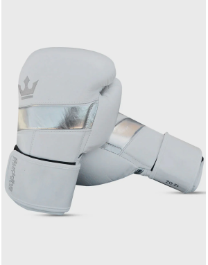 Epic White Buddha Boxing Gloves. Purchase online at Il Coliseum for premium leather.