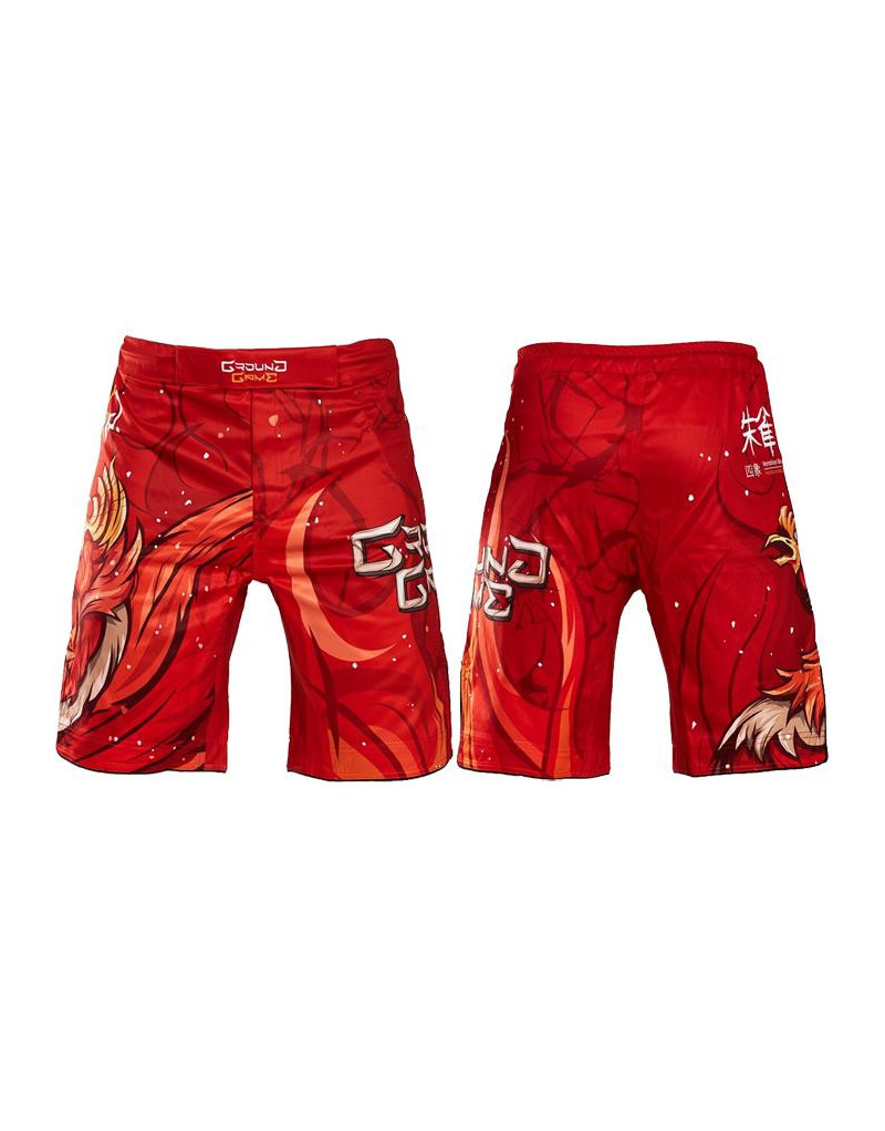 Vermilion Bird Ground Game Fight Shorts | MMA Grappling Shorts