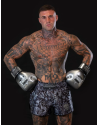 Buddha Colorstrike Dark Garden Muay Thai Trousers | Floral Shorts