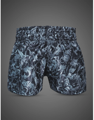 Buddha Colorstrike Dark Garden Muay Thai Trousers | Floral Shorts