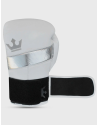 Epic White Buddha Boxing Gloves. Purchase online at Il Coliseum for premium leather.