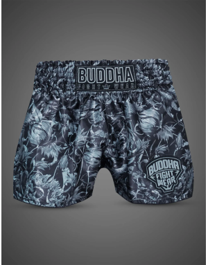 Buddha Colorstrike Dark Garden Muay Thai Trousers | Floral Shorts