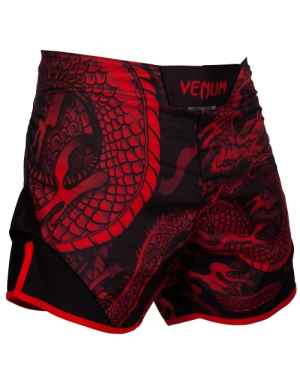 Venum Dragon’s Flight Red and Black MMA Shorts | Fightshort