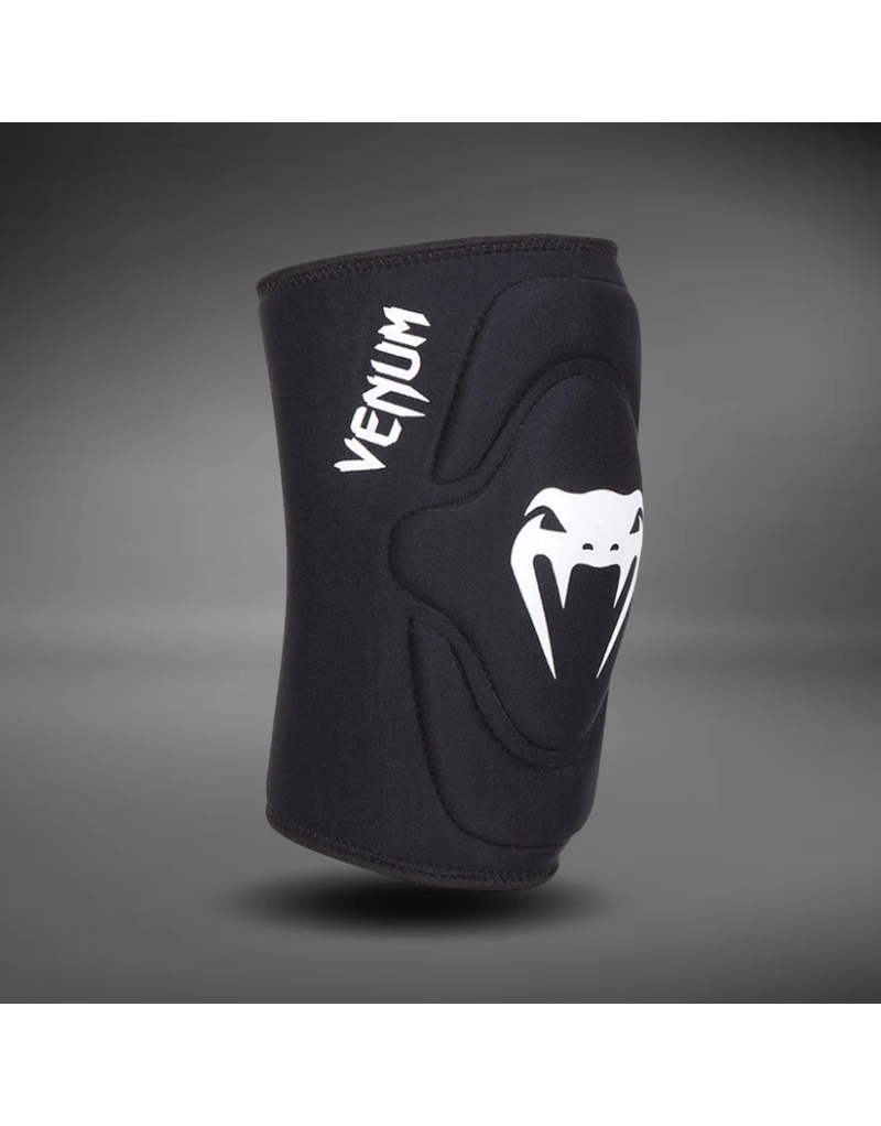 Rodilleras Venum Gel Kontact Negro Blanco | Protección BJJ MMA