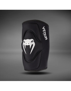Rodilleras Venum Gel Kontact Negro Blanco | Protección BJJ MMA