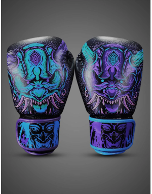 Guantes de Boxeo Luzbel Fantasy Buddha. Protección GS-3, Ajuste Seguro y Diseño Único.