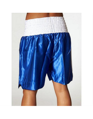 Pantalón Boxeo Leone 1947 Linear Azul Blanco | Short Boxeo