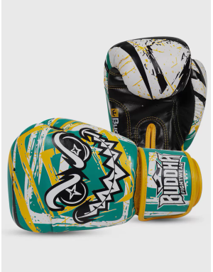 Buddha Creepy Green and Yellow Children's Boxing Gloves