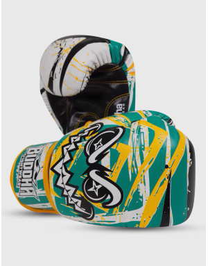 Buddha Creepy Green and Yellow Children's Boxing Gloves