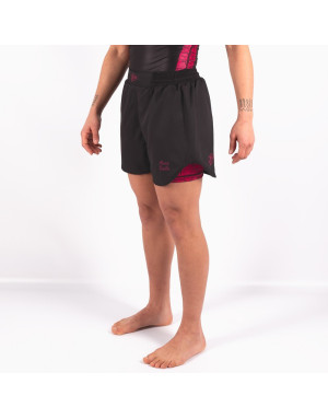 Short MMA Mujer Boa Representa Negro Rosa | No-Gi